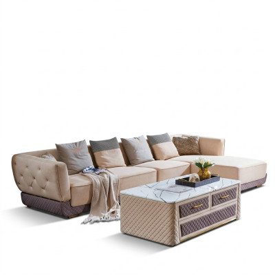 Narożnik kanapa Sofa Kanapa Podkładka Narożnik Siedziba Żywy krajobraz Ustawić L Form Meble