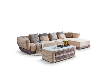 Narożnik kanapa Sofa Kanapa Podkładka Narożnik Siedziba Żywy krajobraz Ustawić 2-częściowy.