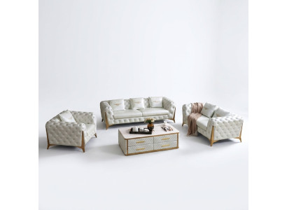 Luksusowy zestaw sofowy Chesterfield 3+2+1 miejsce do siedzenia Meble Couch