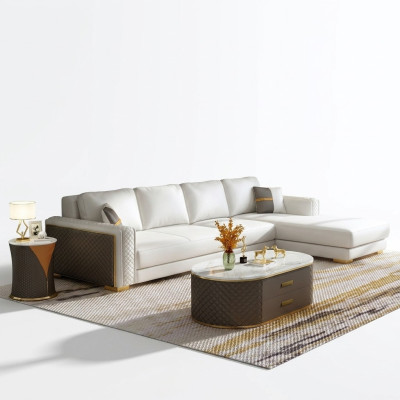 Narożnikowa kanapa Podkładka Ustawić Żywy krajobraz L Shape Decor designerska sofa kanapa