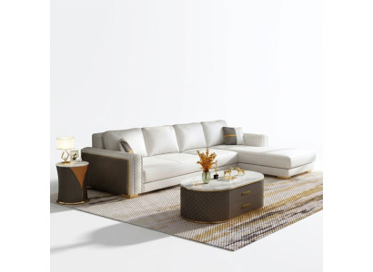 Narożnikowa kanapa Podkładka Ustawić Żywy krajobraz L Shape Decor designerska sofa kanapa