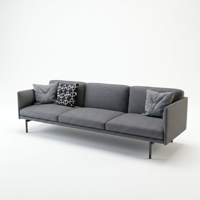 Design Sofa 3 miejsce do siedzenia Salon Sofa Kanapy Podkładka Sofy Trzyosobowe