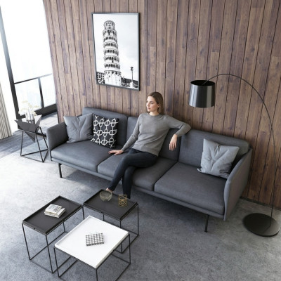 Design Sofa 4 miejsce do siedzenia Salon Sofa Kanapy Podkładka Sofy Nowa XXL