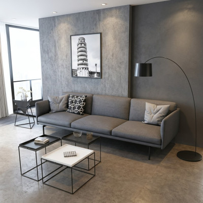 Design Sofa 4 miejsce do siedzenia Salon Sofa Kanapy Podkładka Sofy Nowa XXL
