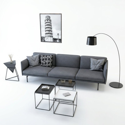 Design Sofa 4 miejsce do siedzenia Salon Sofa Kanapy Podkładka Sofy Nowa XXL