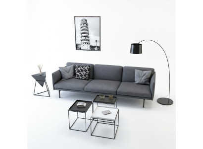 Design Sofa 4 miejsce do siedzenia Salon Sofa Kanapy Podkładka Sofy Nowa XXL