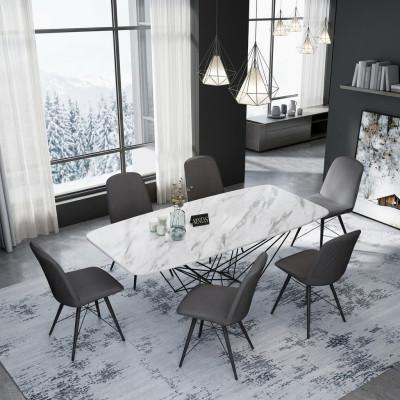 Design Tabela Stół obiadowy Metalowy stoły biurowe jadalnia jadalnia