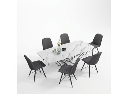 Design Tabela Stół obiadowy Metalowy stoły biurowe jadalnia jadalnia