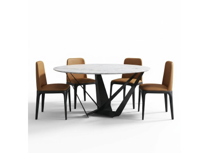 Okrągły Luksusowy Stół obiadowy Designerskie Stoły Konferencyjne 130cm Okrągłe stoły