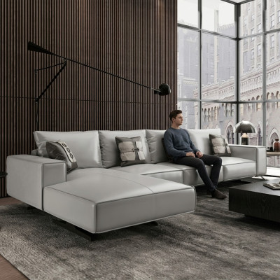 Narożnikowa kanapa Podkładka Ustawić Żywy krajobraz Designerska sofa w kształcie litery L. Sofy kanapowe