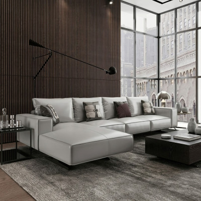 Narożnikowa kanapa Podkładka Ustawić Żywy krajobraz Designerska sofa w kształcie litery L. Sofy kanapowe