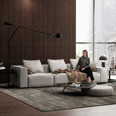 Sofa 4 miejsce do siedzenia Duża XXL Kanapa Sofy Kanapy Design Salon Czteroosobowy