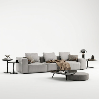 Sofa 4 miejsce do siedzenia Duża XXL Kanapa Sofy Kanapy Design Salon Czteroosobowy