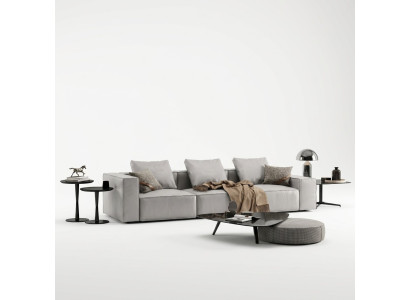 Sofa 4 miejsce do siedzenia Duża XXL Kanapa Sofy Kanapy Design Salon Czteroosobowy
