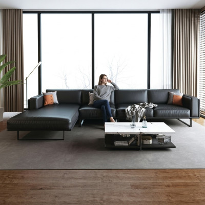 Narożnikowa kanapa Podkładka Ustawić Decor Żywy krajobraz Designerska sofa w kształcie litery L