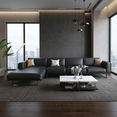 Narożnikowa kanapa Podkładka Ustawić Decor Żywy krajobraz Designerska sofa w kształcie litery L