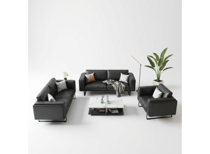 Luksusowe Meble Zestaw sofowy Sofa Podkładka 3 2 1 Kanapy Nowa Sofa Skórzana