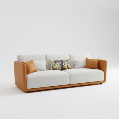 Sofa 4 miejsce do siedzenia z stolikiem kawowym Duża kanapa XXL Sofy Kanapy Salon