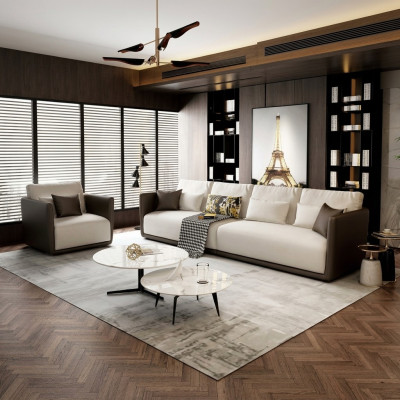 Kompletny zestaw Zestaw sofowy 4+1 Siedziba Couch Tabela Deko Design Żywy krajobraz