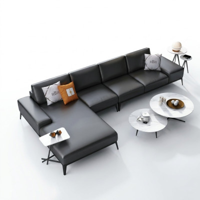 Narożnikowa kanapa Podkładka Decor Ustawić Żywy krajobraz Designerska sofa w kształcie litery L