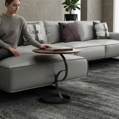 Stolik Okrągły Stolik kawowy Sofa Metalowa Dekoracja Salonu Okrągłe