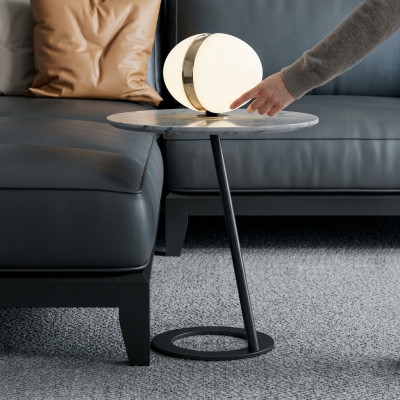 Stolik Okrągły Stolik kawowy Sofa Salon Okrągły Projekt Dekoracji
