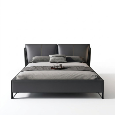 Deco łóżko Podkładka Design Luksusowe podwójne łóżko hotelowe Sleep Pokój Skóra