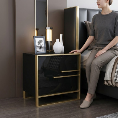 Design Night Konsola konsola Luxury Side Sleep Pokój Metalowe konsole