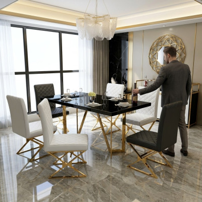 Tabela Nowoczesny Stół obiadowy Drewno Deco Design Drewniany Stół Living Stoły Jadalnia Pokój