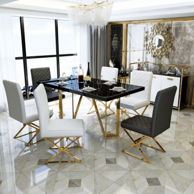 Tabela Nowoczesny Stół obiadowy Drewno Deco Design Drewniany Stół Living Stoły Jadalnia Pokój