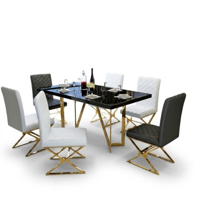 Tabela Nowoczesny Stół obiadowy Drewno Deco Design Drewniany Stół Living Stoły Jadalnia Pokój