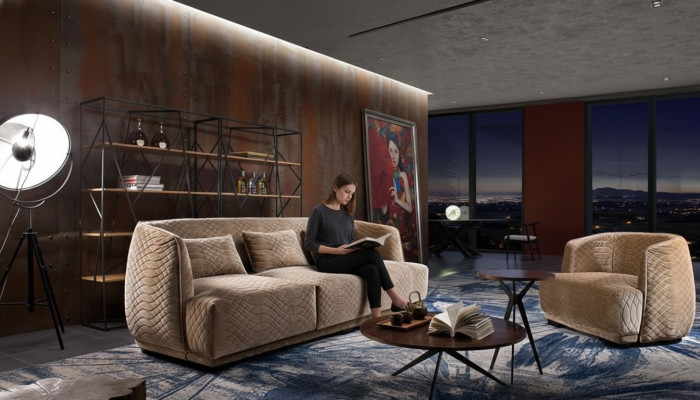 Designerski zestaw sofowy 3+1 miejsce do siedzenia Sofa Podkładka Ustawić włoskie meble