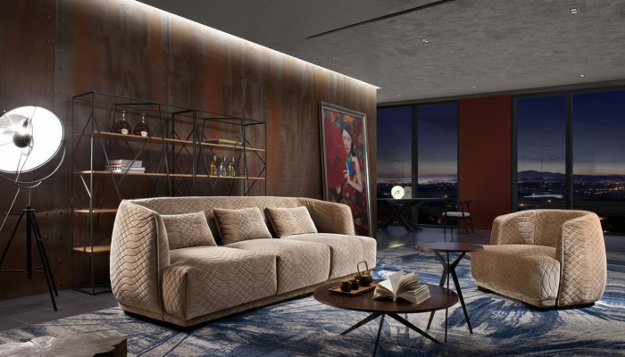 Designerski zestaw sofowy 3+1 miejsce do siedzenia Sofa Podkładka Ustawić włoskie meble