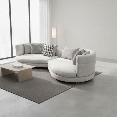 Okrągły duża sofa xxl 4 miejsce do siedzenia Luksusowe Włochy Design Okrągłe Couch Luksusowa Podkładka Sofy