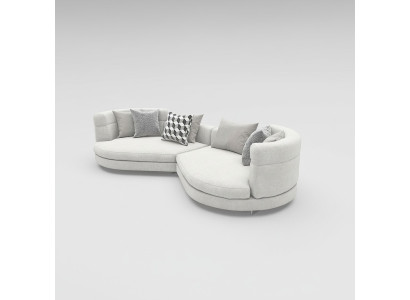 Okrągły duża sofa xxl 4 miejsce do siedzenia Luksusowe Włochy Design Okrągłe Couch Luksusowa Podkładka Sofy