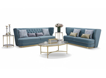 Design Luxury Couch 3 miejsce do siedzenia Podkładka Sofa - Meble do salonu w stylu włoskim