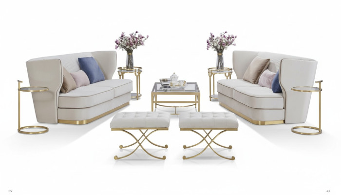 Sofa 2 miejsce do siedzenia Luksusowa Designerska Kanapa Nowa Sofa Luksusowe Sofy Tapicerowane Dwumiejscowe Nowość