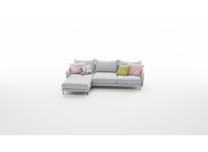 Narożnikowa kanapa Materiał w kształcie litery L Podkładka Siedziba Sofa Włókienniczy Narożnik Włoski Design Nowość