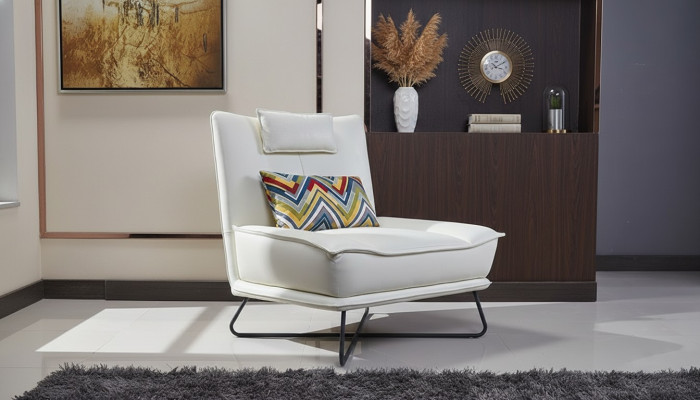 Luksusowe Krzesło Podkładka Cocktail Relaks Lounge Club Krzesła Meble Design Fotel Biały