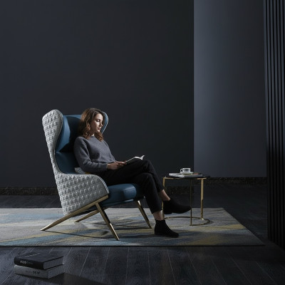 Fotel Design Couch Sofa Relaks Skóra Lounge Club Podkładka miejsce siedzące Luxury Turkis Nowość