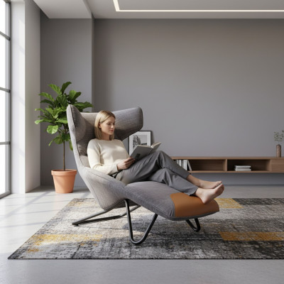 Leżanka Fotel Club Lounge Designerska Sofa TV Krzesło Krzesła Podkładka Siedziba Meble
