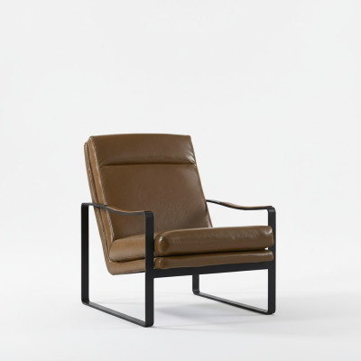 Fotel Design Couch Sofa Relaks Skóra Lounge Luxury TV Club Podkładka miejsce siedzące