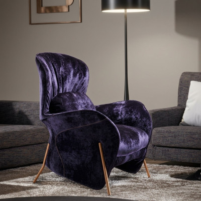 Fotel Club Lounge Designer Krzesło Podkładka Sofa 1 miejsce siedzące Relaks