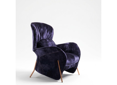 Fotel Club Lounge Designer Krzesło Podkładka Sofa 1 miejsce siedzące Relaks