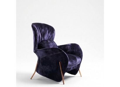 Fotel Club Lounge Designer Krzesło Podkładka Sofa 1 miejsce siedzące Relaks