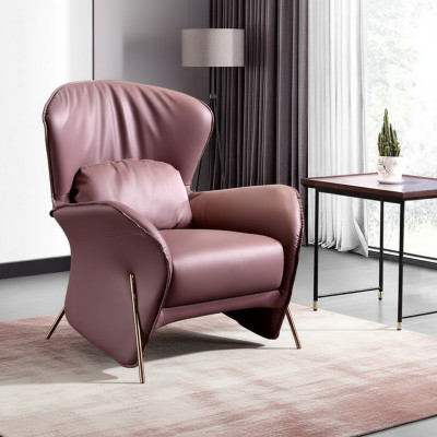 Fotel Design Couch Sofa Relaks Skóra Lounge Club Podkładka miejsce siedzące Luxury Skóra S