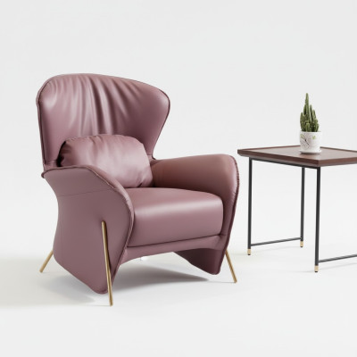 Fotel Design Couch Sofa Relaks Skóra Lounge Club Podkładka miejsce siedzące Luxury Skóra S