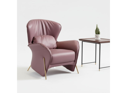 Fotel Design Couch Sofa Relaks Skóra Lounge Club Podkładka miejsce siedzące Luxury Skóra S