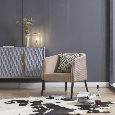 Luksusowe Krzesło Podkładka Cocktail Relaks Lounge Club Krzesła Meble Design Fotel Beige