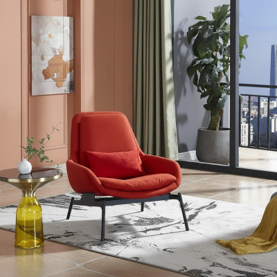 Luksusowe Krzesło Podkładka Cocktail Relaks Lounge Club Krzesła Meble Design Fotel Czerwony
